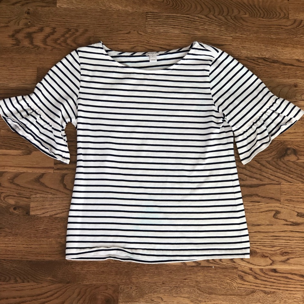 J Crew Bell-sleeve Top